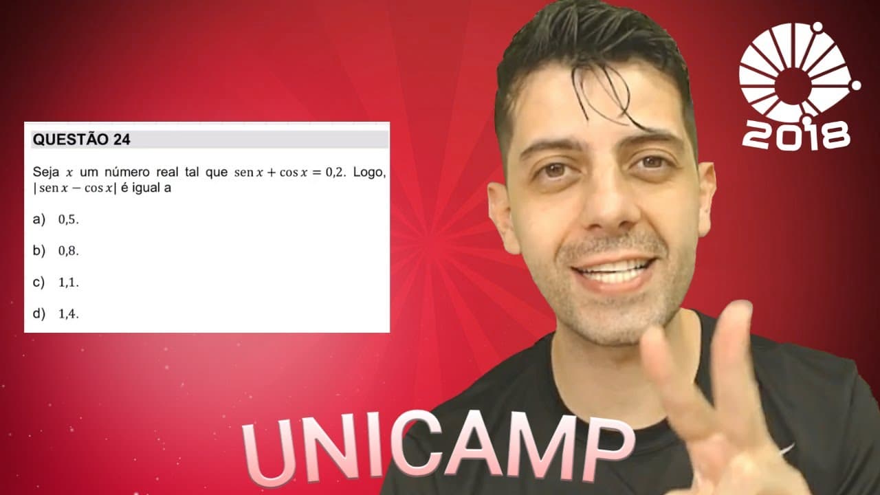 Thumbnail: UNICAMP 2018  Q24 Mat