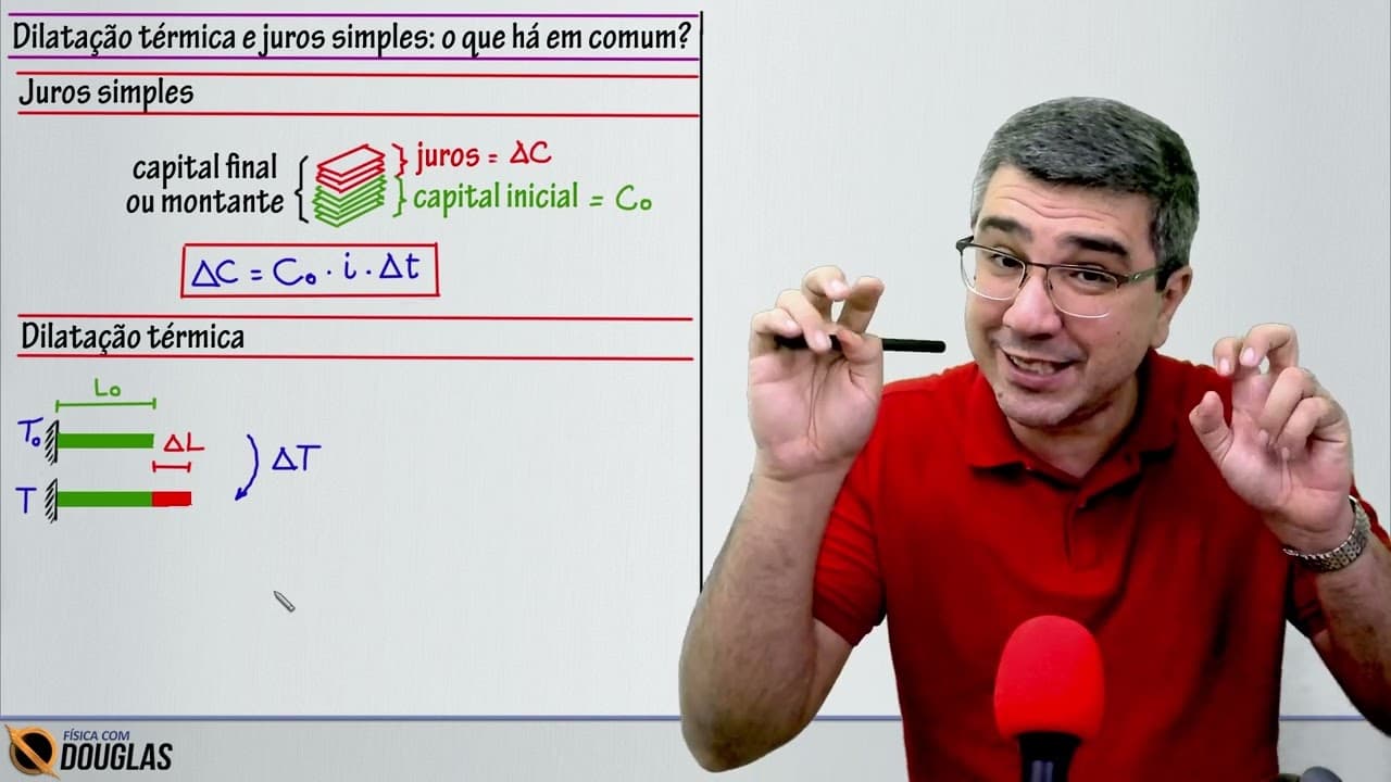 Thumbnail: Sabia que juros simples e dilatação térmica são matematicamente quase a mesma coisa?