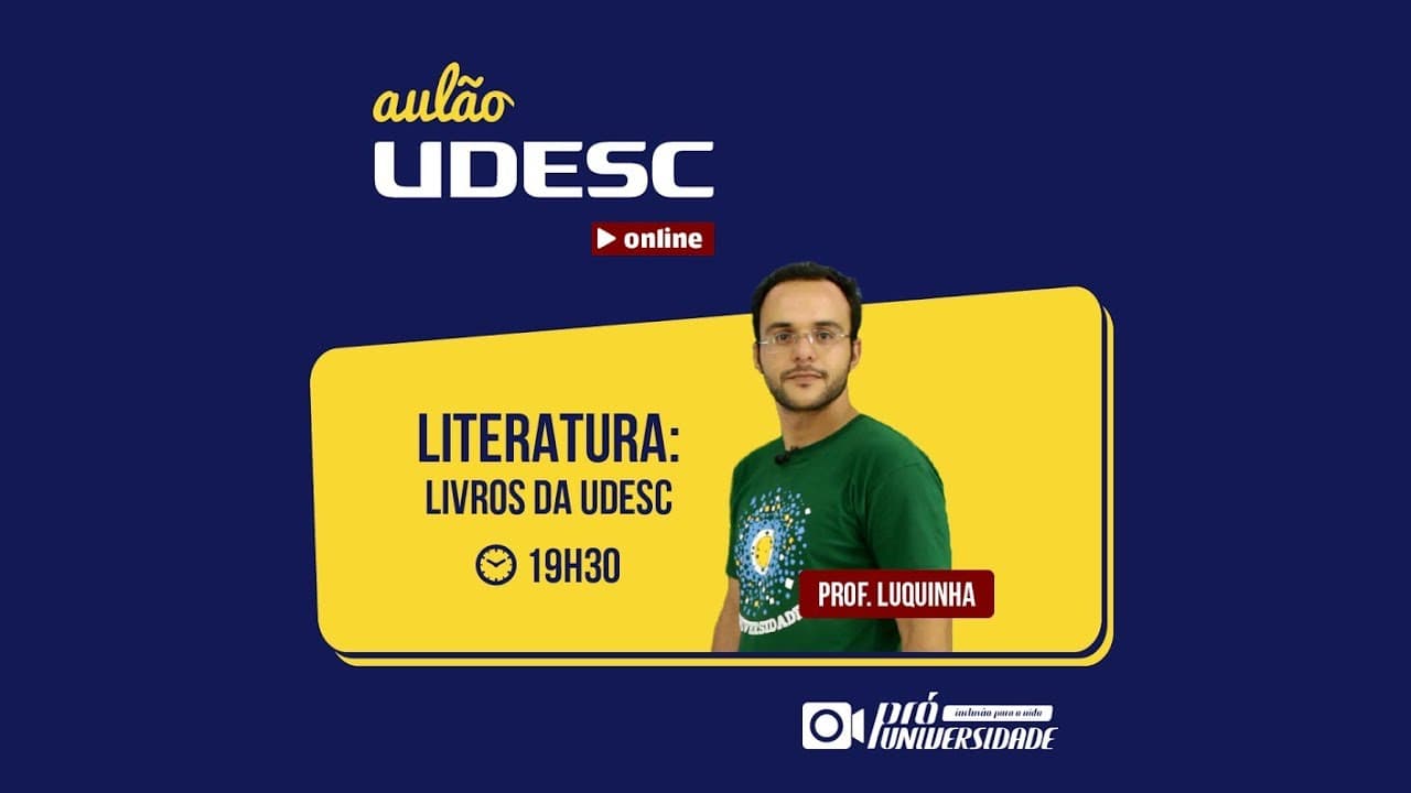 Thumbnail: Aulão ao Vivo - Literatura UDESC