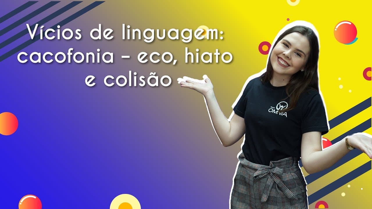 Thumbnail: Vícios de linguagem: cacofonia – eco, hiato e colisão - Brasil Escola