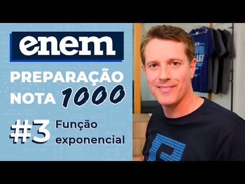 Thumbnail da aula: ENEM: preparação nota 1000 ✅ Gráfico da função exponencial