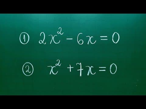 Thumbnail da aula: EQUAÇÃO DO 2º GRAU INCOMPLETA - Professora Angela Matemática