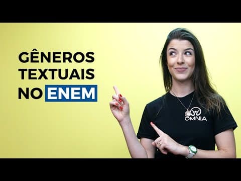 Thumbnail da aula: Gêneros Textuais no Enem - Brasil Escola