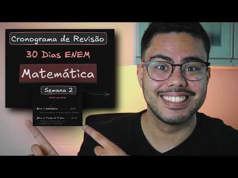 Thumbnail da aula: 🚨30 DIAS ENEM: Cronograma MATEMÁTICA | Revisão reta final ENEM 2024