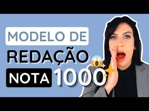 Thumbnail da aula: Como construir um modelo de redação nota 1000