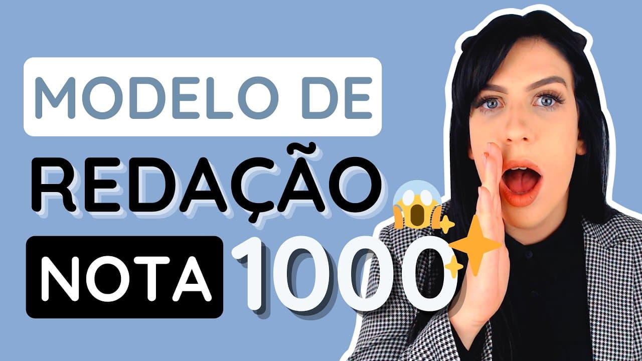 Thumbnail: Como construir um modelo de redação nota 1000
