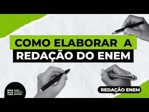 Thumbnail da aula: COMO ELABORAR  A REDAÇÃO DO ENEM | Manual do Texto Dissertativo-Argumentativo | Redação para o Enem