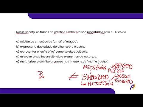 Thumbnail da aula: ENEM 2025 | Nesse soneto, os traços da estética simbolista são resgatados pela eu lírico ao...