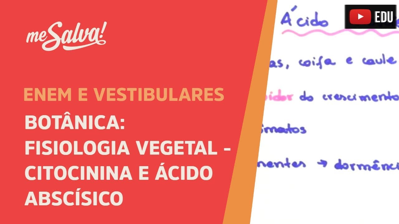 Thumbnail: Me Salva! BOT33 - Botânica - Fisiologia vegetal: Citocinina e ácido abscísico