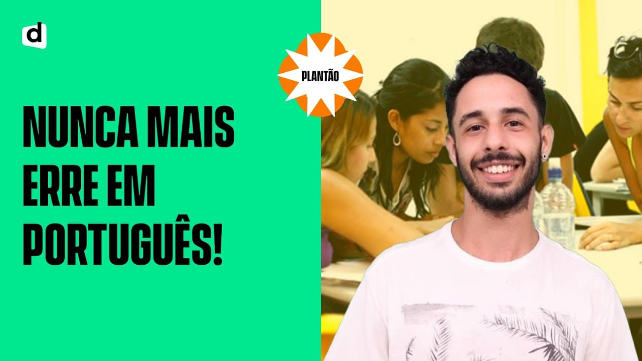 Thumbnail: ERROS DE PORTUGUÊS QUE (QUASE) TODO ESTUDANTE COMETE!