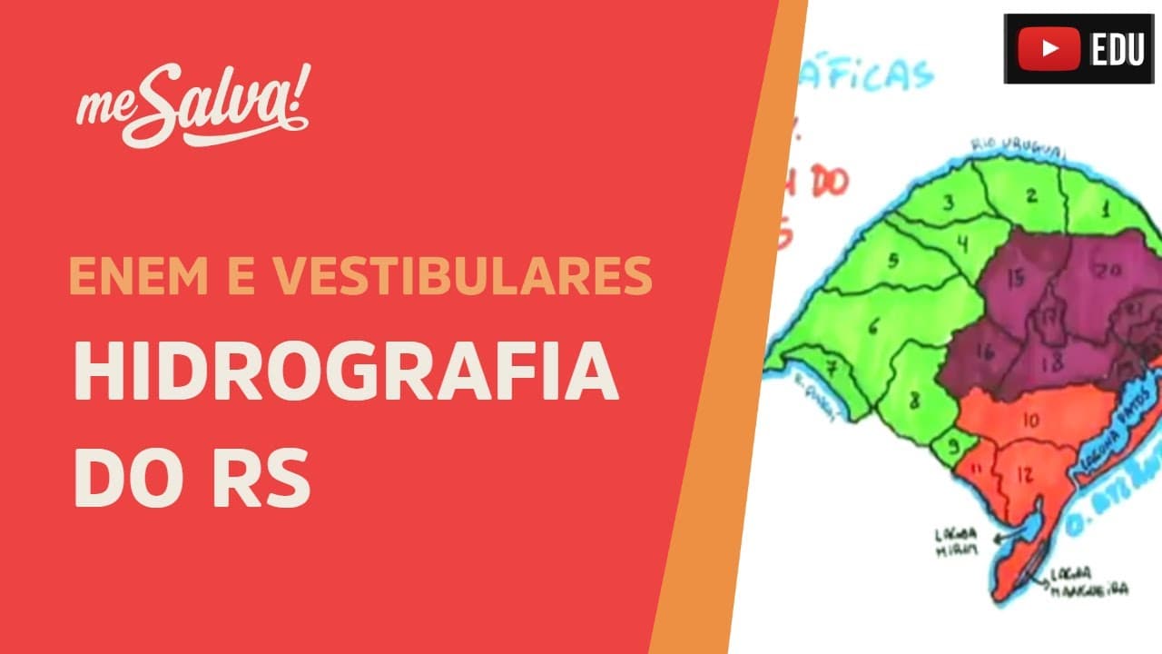 Thumbnail: Hidrografia do RS - Geografia UFRGS - Me Salva!