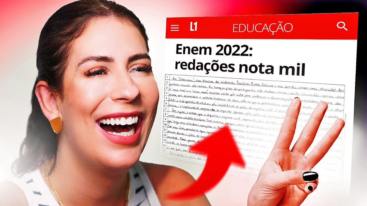 Thumbnail: Os 3 PADRÕES da REDAÇÃO do ENEM que 99% dos vestibulandos desconhecem