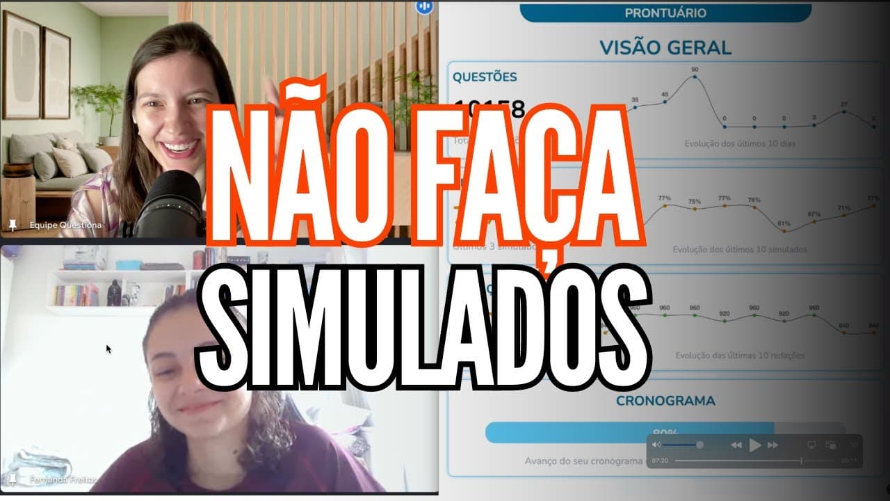 Thumbnail: EVITE os Simulados ENEM AGORA! Foque em Eletromagnetismo, Análise Combinatória e Probabilidade.