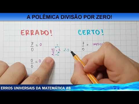 Thumbnail da aula: ☑️ A POLÊMICA DIVISÃO POR ZERO!! - Erros universais IX