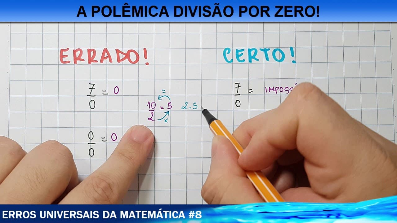 Thumbnail: ☑️ A POLÊMICA DIVISÃO POR ZERO!! - Erros universais IX