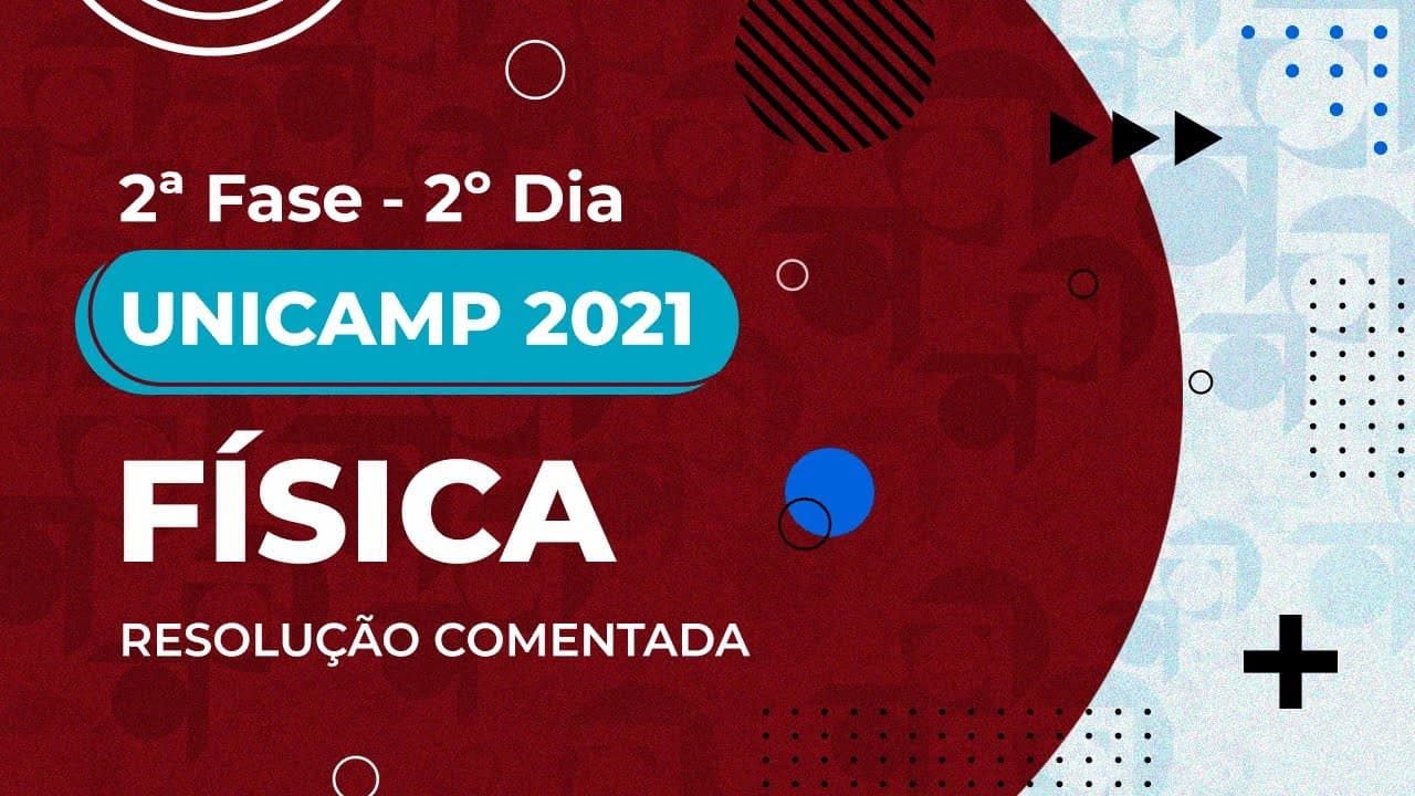 Thumbnail: Resolução Comentada - UNICAMP 2021 - 2ª fase - 2º dia - Física