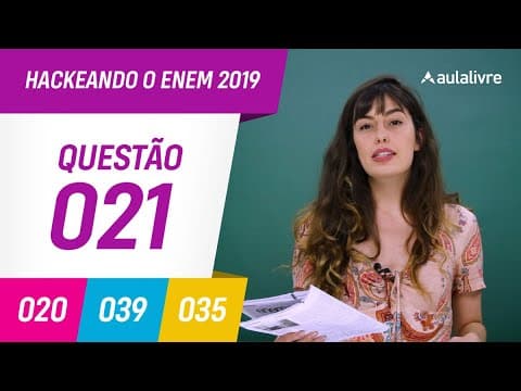 Thumbnail da aula: Enem 2019 | Literatura: Estados do Eu-lírico | Questão 21 (branco)