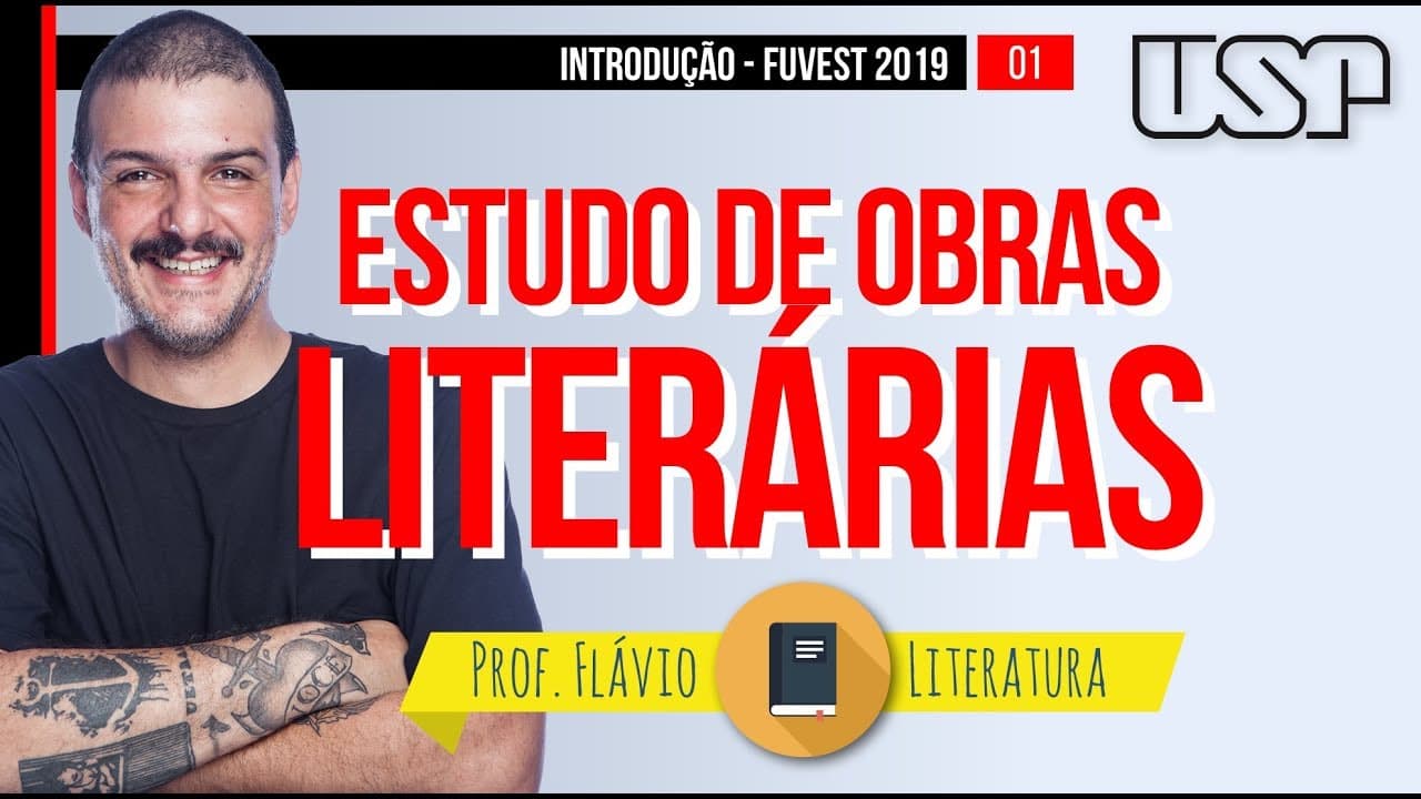 Thumbnail: ESTUDO DE OBRAS FUVEST 2019 - PARTE 1 | LITERATURA | prof. Flávio Castro