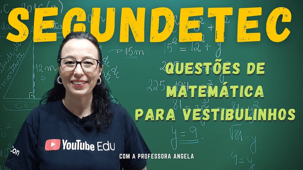 Thumbnail: Teorema de Pitágoras - ETEC, Vestibulinhos e Concursos - Professora Angela