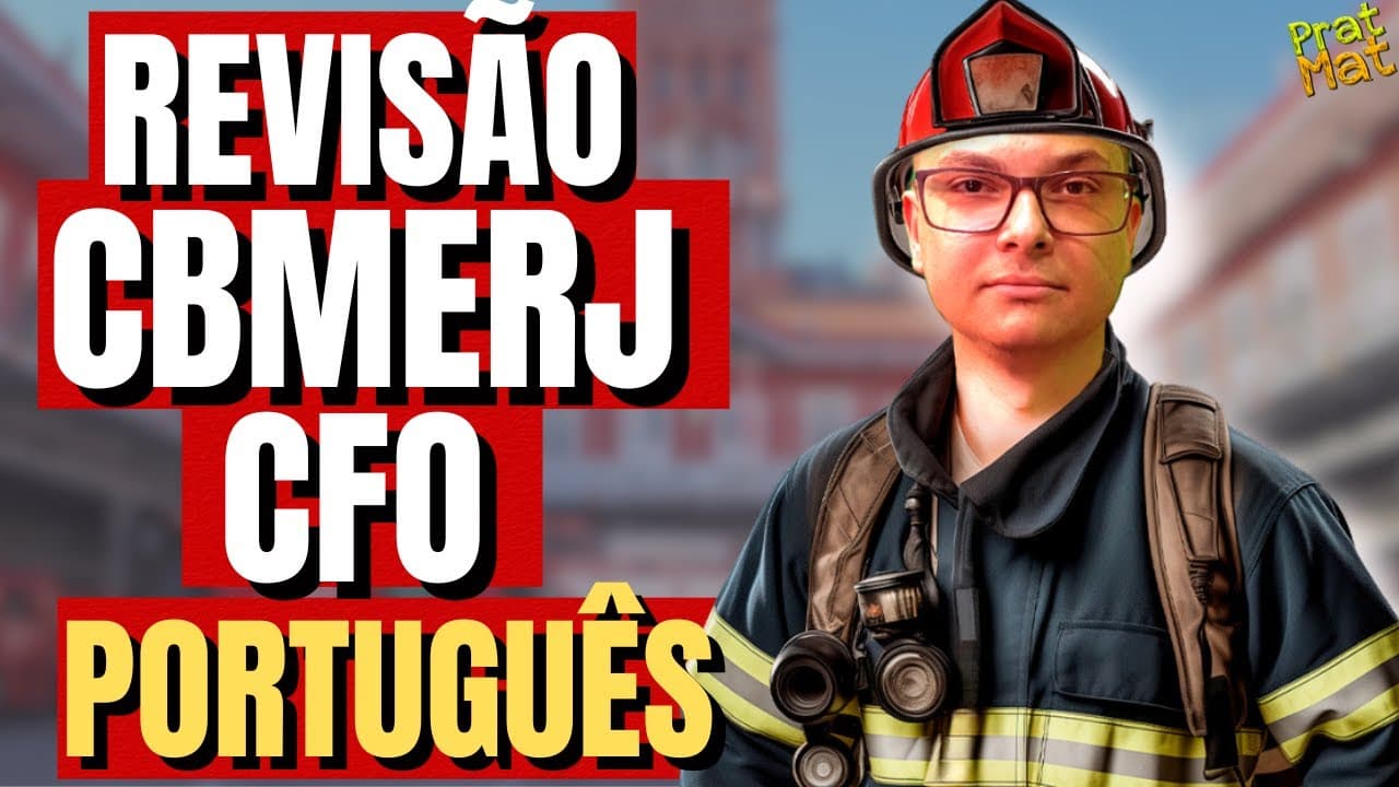 Thumbnail: AULÃO DE PORTUGUÊS PARA O CFO CBMERJ ( UERJ)