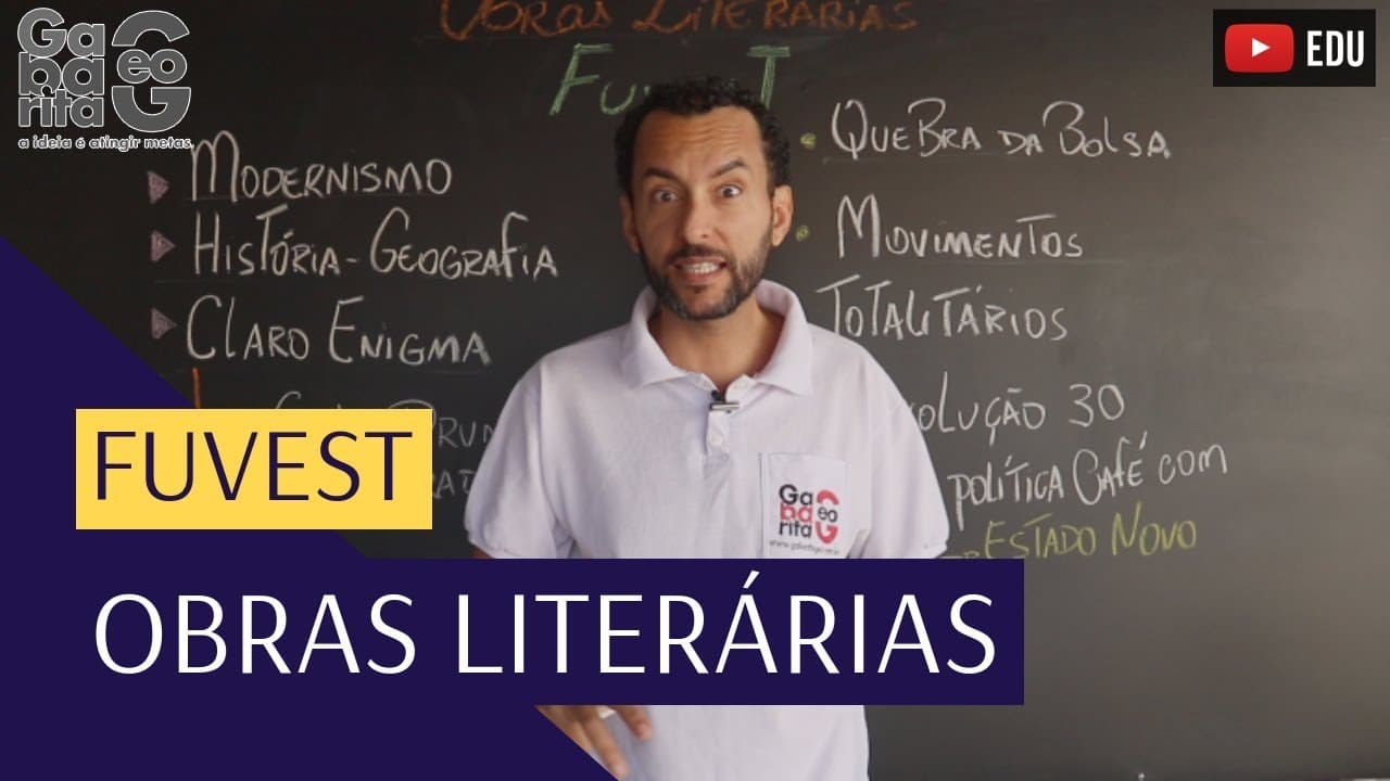 Thumbnail: Obras Literárias FUVEST 2022| Claro Enigma | Drummond