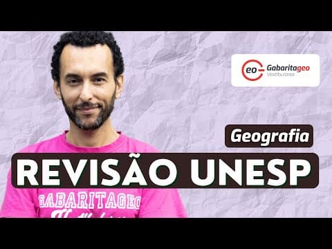 Thumbnail da aula: REVISÃO UNESP 2024 | GEOGRAFIA FÍSICA | COMO CAI NA UNESP |