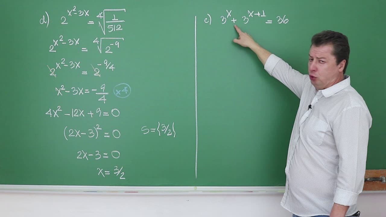 Thumbnail: Equações Exponenciais [Exponenciais e Logaritmos 01]