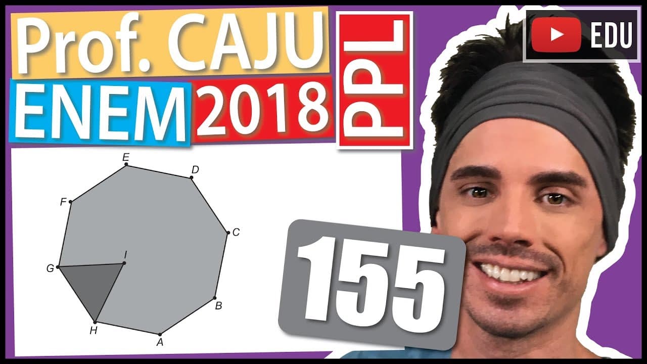 Thumbnail: [ENEM 2018 PPL] 155 📓 GEOMETRIA PLANA As Artes Marciais Mistas, tradução do inglês: MMA - Mixed