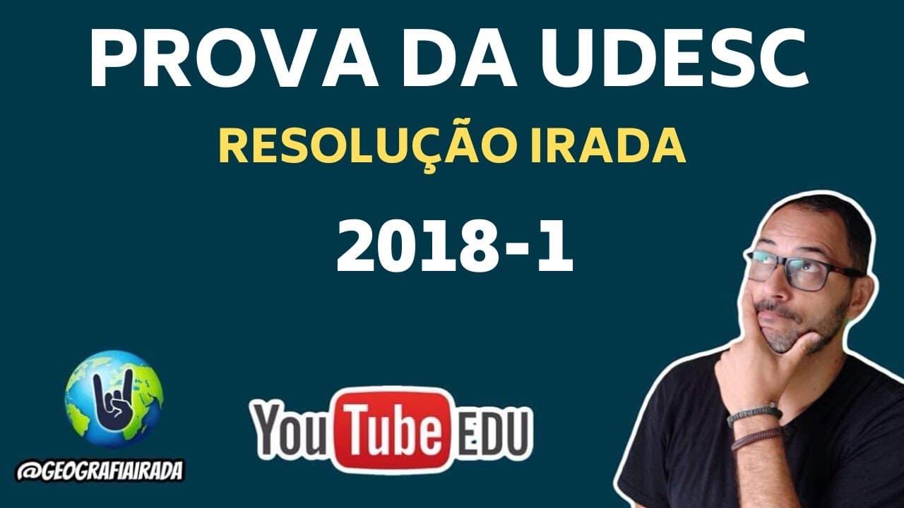 Thumbnail: RESOLUÇÃO UDESC 2018 | CORREÇÃO IRADA
