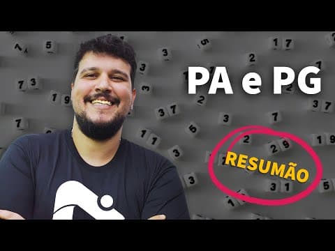 Thumbnail da aula: RESUMÃO: progressão aritmética e progressão geométrica | ProEnem