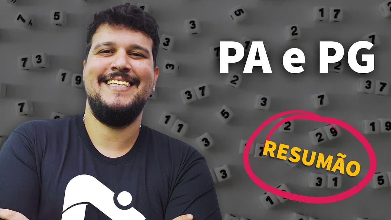 Thumbnail: RESUMÃO: progressão aritmética e progressão geométrica | ProEnem
