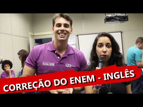 Thumbnail da aula: Correção do Enem 2015 - Inglês