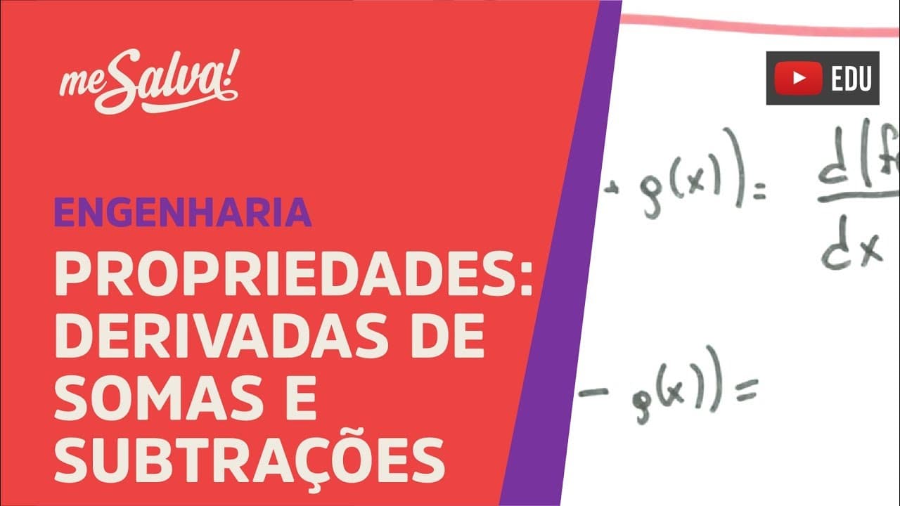 Thumbnail: Me Salva! DER07 - Propriedades: derivadas de somas e subtrações