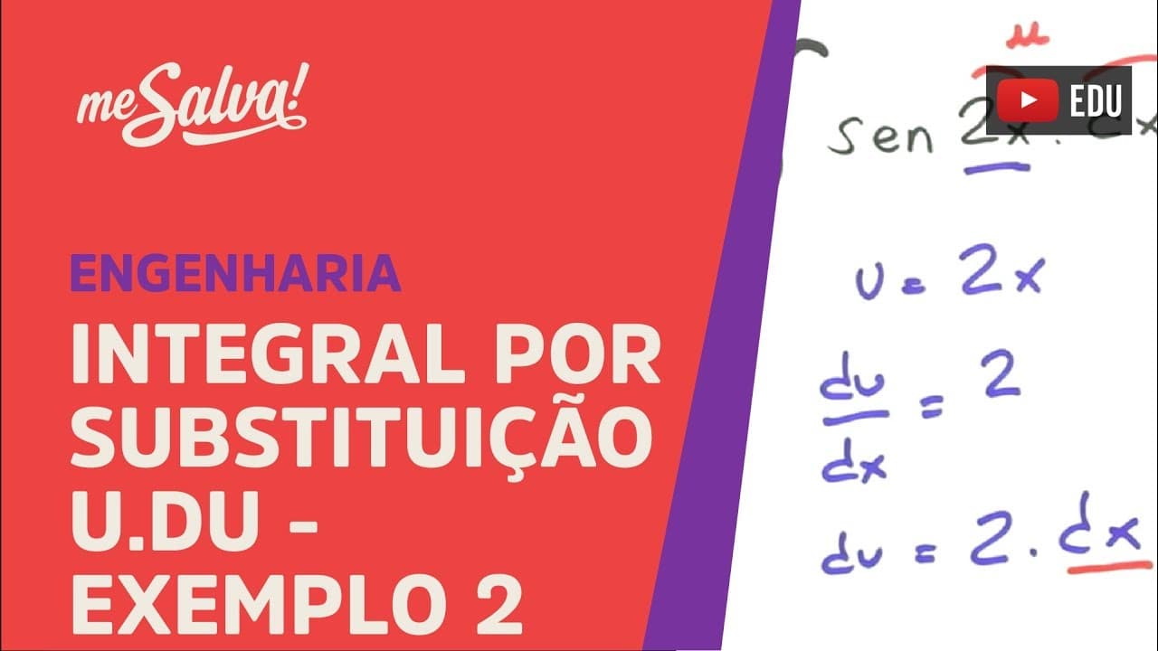 Thumbnail: Me Salva! INT11 - Exemplo 2: Integral por substituição u.du