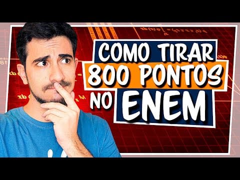 Thumbnail da aula: Como tirar 800+ em MATEMÁTICA no ENEM | Rumo à Aprovação!!