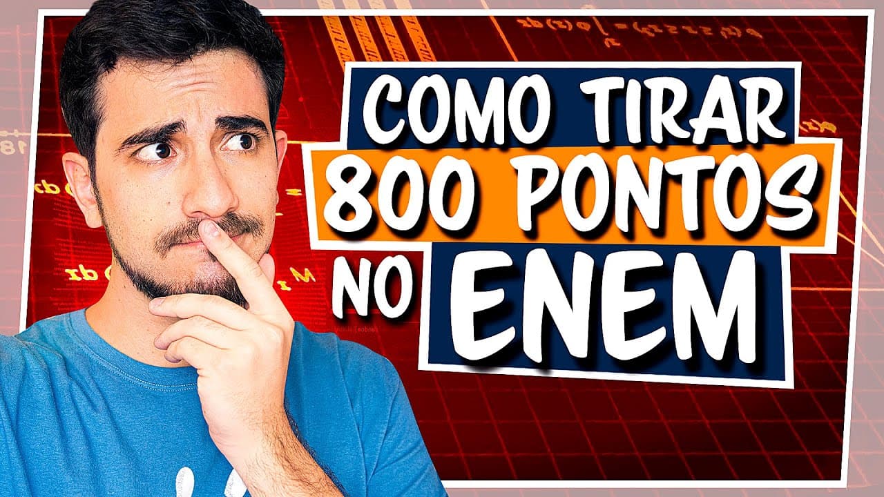 Thumbnail: Como tirar 800+ em MATEMÁTICA no ENEM | Rumo à Aprovação!!