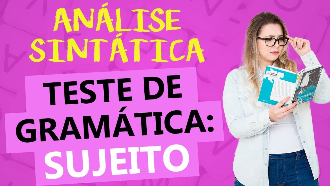 Thumbnail: SUJEITO: RESOLUÇÃO DE EXERCÍCIOS DETALHADA - Profa. Pamba