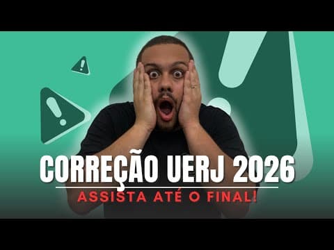 Thumbnail da aula: CORREÇÃO DE HISTÓRIA UERJ 2026 l VOCÊ PRECISA ASSISTIR - SOS História {Prof.Pedro Riccioppo}