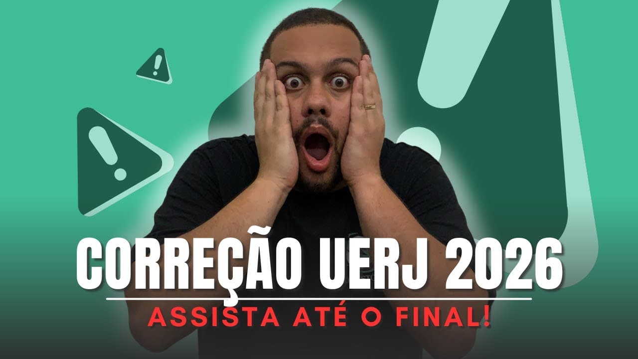 Thumbnail: CORREÇÃO DE HISTÓRIA UERJ 2026 l VOCÊ PRECISA ASSISTIR - SOS História {Prof.Pedro Riccioppo}