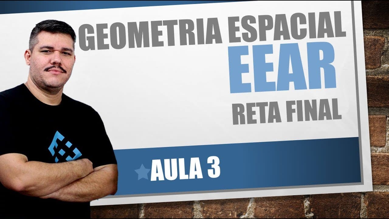 Thumbnail: EEAr - Reta Final - Matemática - Geometria Espacial (#3)