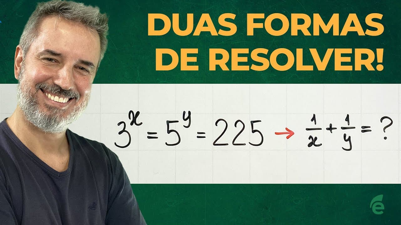 Thumbnail: Um problema muito legal de equações exponenciais! [Horizontal]