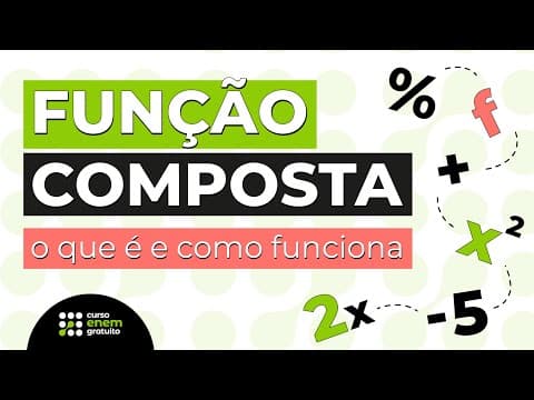 Thumbnail da aula: FUNÇÃO COMPOSTA: o que é e como funciona | Matemática para o Enem | Lucas Borguezan