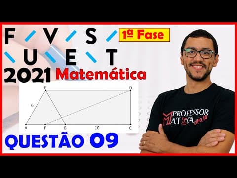 Thumbnail da aula: FUVEST 2021 | QUESTÃO 9 | Gabarito Matemática | Geo Plana Pitágoras