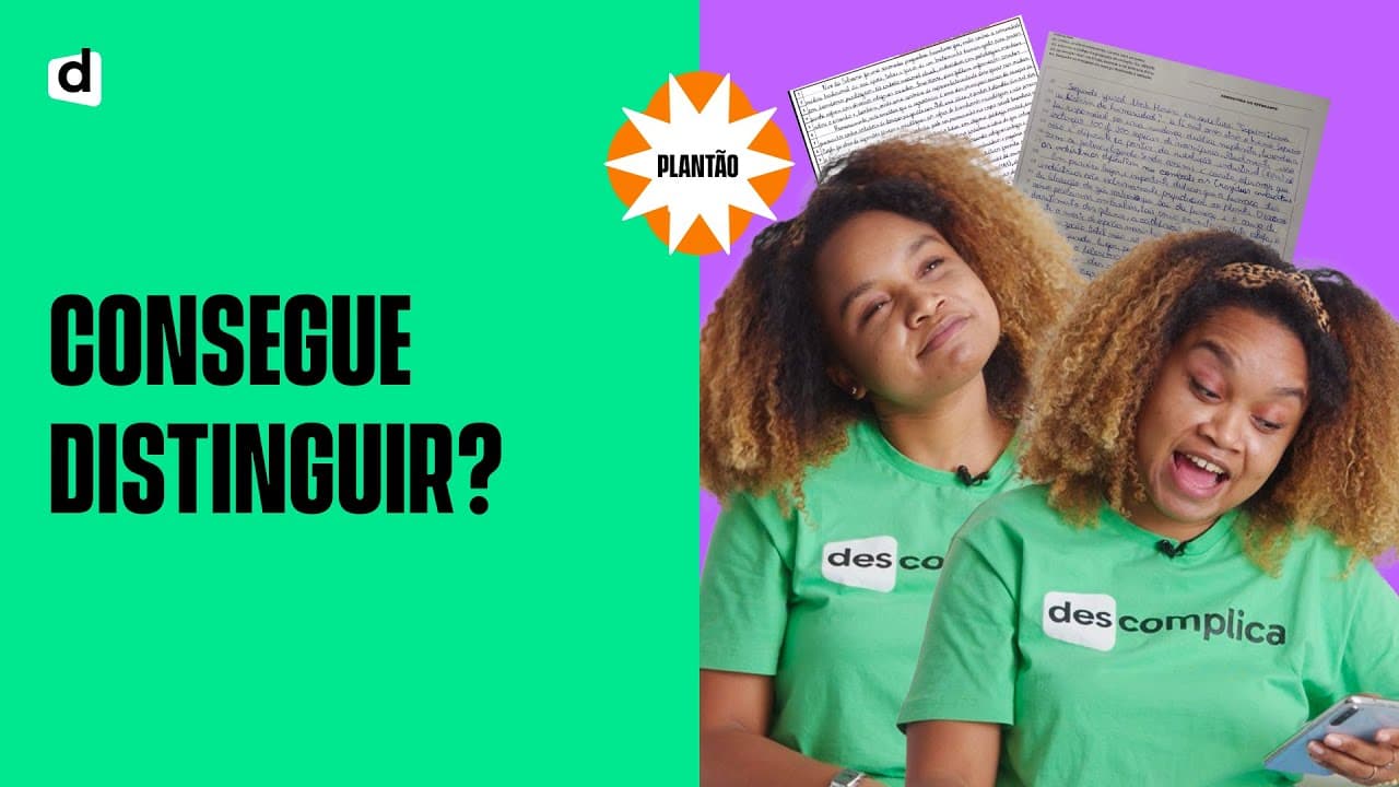 Thumbnail: Redação Mediana x Redação Exemplar: consegue distinguir?