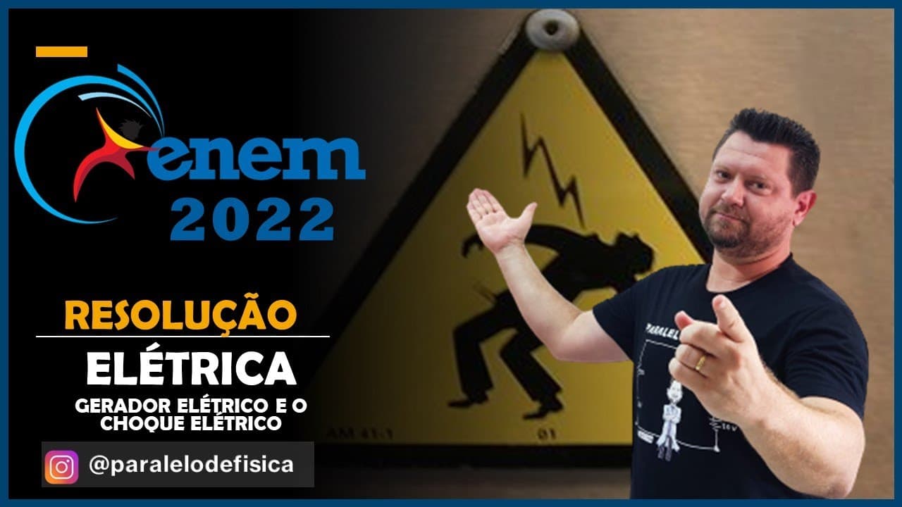 Thumbnail: ENEM 2022   O quadro mostra valores de corrente elétrica e seus efeitos sobre o corpo humano.