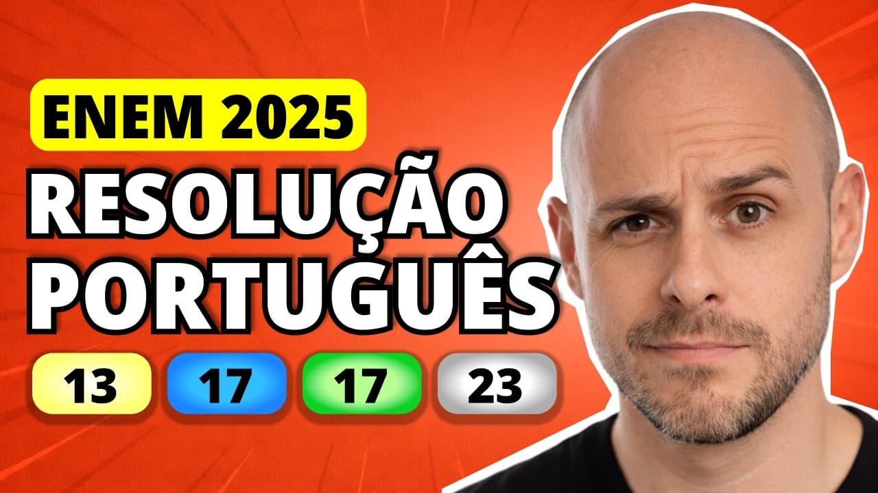 Thumbnail: ENEM 2025 Linguagens – Questão 13 | Antes do inverno chegar. Ela tinha olhinhos brilhantes.