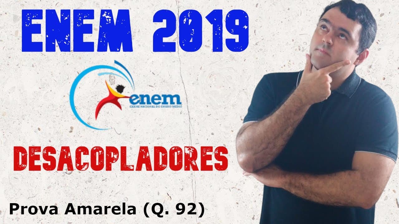 Thumbnail: ENEM 2019 Desacopladores -  O 2,4-dinitrofenol (DNP) é conhecido como desacoplador da cadeia de