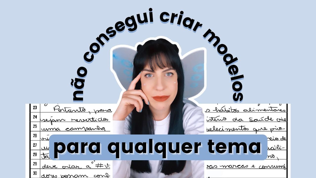 Thumbnail: Preciso criar um modelo de redação para qualquer tema?