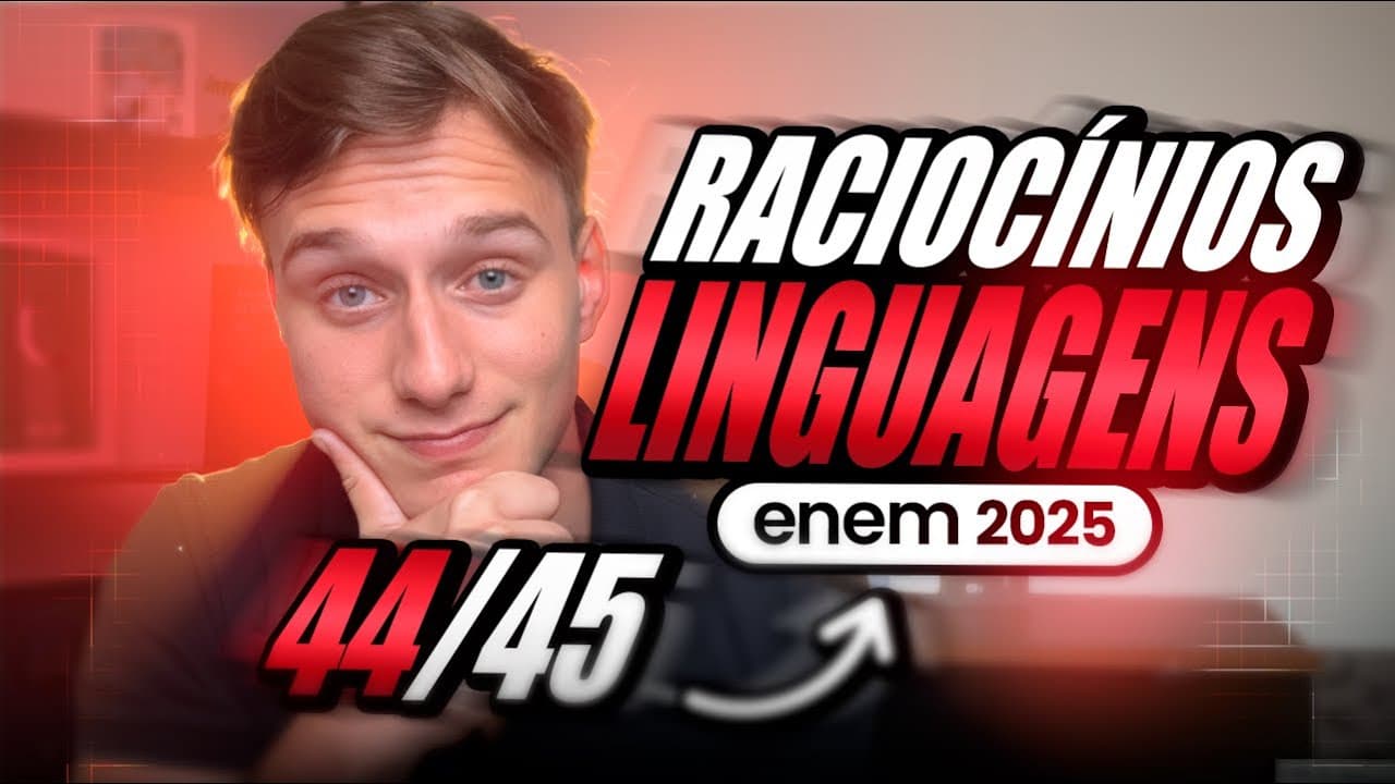 Thumbnail: ✅ My REASONING to GET LANGUAGES in ENEM (+41 CORRECT ANSWERS)