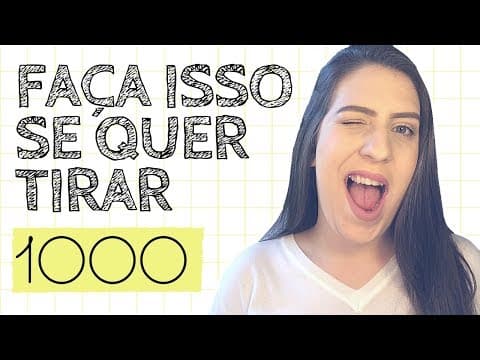 Thumbnail da aula: 2 coisas que TODA redação nota mil tem + dica bônus